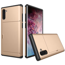 Load image into Gallery viewer, Card Slot Tough Armor Wallet Design Case Samsung Galaxy Note 10 or Note 10 Plus - BingBongBoom