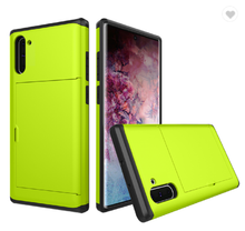Load image into Gallery viewer, Card Slot Tough Armor Wallet Design Case Samsung Galaxy Note 10 or Note 10 Plus - BingBongBoom
