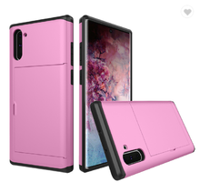 Load image into Gallery viewer, Card Slot Tough Armor Wallet Design Case Samsung Galaxy Note 10 or Note 10 Plus - BingBongBoom