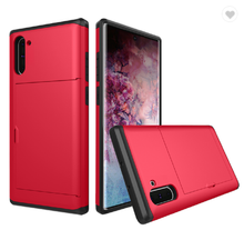 Load image into Gallery viewer, Card Slot Tough Armor Wallet Design Case Samsung Galaxy Note 10 or Note 10 Plus - BingBongBoom