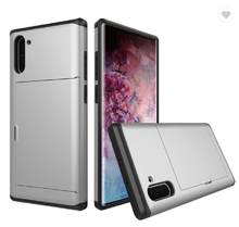 Load image into Gallery viewer, Card Slot Tough Armor Wallet Design Case Samsung Galaxy Note 10 or Note 10 Plus - BingBongBoom