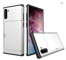 Load image into Gallery viewer, Card Slot Tough Armor Wallet Design Case Samsung Galaxy Note 10 or Note 10 Plus - BingBongBoom