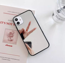 Load image into Gallery viewer, Crystal Clear Mirror Black Bumper Shockproof Slim Cover Apple iPhone 12 Pro Max Case - BingBongBoom
