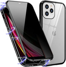 Load image into Gallery viewer, Anti Peep Privacy Magnetic Metal Double-Sided Glass Case Apple iPhone 12 Mini / 12 / 12 Pro / 12 Pro Max