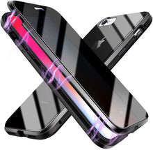 Load image into Gallery viewer, Anti Peep Privacy Magnetic Metal Double-Sided Glass Apple iPhone SE (2022) (3rd generation) Case