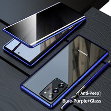 Load image into Gallery viewer, Anti Peep Privacy Magnetic Metal Double-Sided Glass Samsung Galaxy S22 Ultra Case