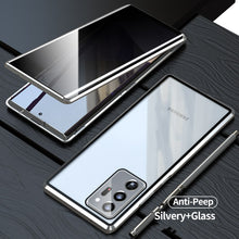 Load image into Gallery viewer, Anti Peep Privacy Magnetic Metal Double-Sided Glass Samsung Galaxy S22 Ultra Case