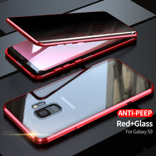 Load image into Gallery viewer, Anti Peep Privacy Magnetic Metal Double-Sided Glass Samsung Galaxy S9 Plus Case