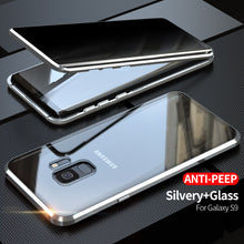 Load image into Gallery viewer, Anti Peep Privacy Magnetic Metal Double-Sided Glass Samsung Galaxy S9 Plus Case