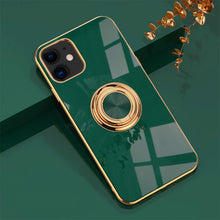 Load image into Gallery viewer, Electroplating Magnetic Finger Ring Holder Kickstand Cover Apple iPhone 7 Case