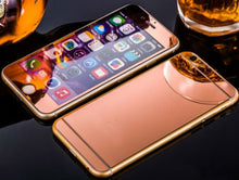 Load image into Gallery viewer, Apple iPhone 6 or 6 Plus Front and Back Colored Mirror Tempered Glass Screen Protector - BingBongBoom