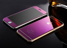 Load image into Gallery viewer, Apple iPhone 6 or 6 Plus Front and Back Colored Mirror Tempered Glass Screen Protector - BingBongBoom