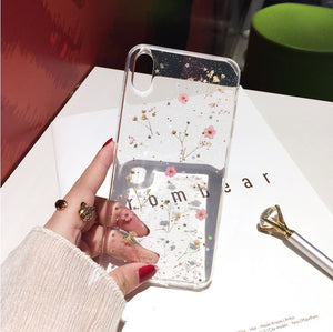 Floral Print Pattern Floret Series Soft Rubber Case Cover Apple iPhone 8 or 8 Plus - BingBongBoom