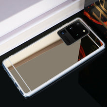 Load image into Gallery viewer, Colored Crystal Makeup Mirror Shock Proof Slim Samsung Galaxy S20 Ultra Case
