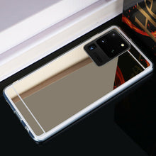 Load image into Gallery viewer, Colored Crystal Makeup Mirror Shock Proof Slim Case Samsung Galaxy S9 or S9 Plus