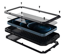 Load image into Gallery viewer, Gorilla Glass Aluminum Alloy Heavy Duty Shockproof Apple iPhone 13 Pro Max Case