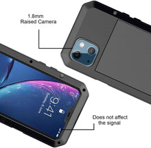 Load image into Gallery viewer, Gorilla Glass Aluminum Alloy Heavy Duty Shockproof Apple iPhone 12 Pro Max Case - BingBongBoom