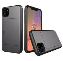 Load image into Gallery viewer, Card Slot Tough Armor Wallet Design Case Apple iPhone 11 / 11 Pro / 11 Pro Max - BingBongBoom