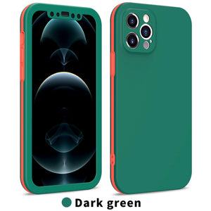 Hybrid Dual Layer Fully Enclosing  Camera Protection Case Cover Apple iPhone 12 Mini / 12 / 12 Pro / 12 Pro Max