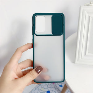 Colored Camera Slide Camera Lens Cover Transparent Clear Back Case Samsung Galaxy S20 / S20 Plus / S20 Ultra