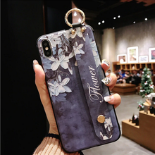 Load image into Gallery viewer, Leather Grip Stand Blossom Series Case Apple iPhone X / XS / XR / XS Max - BingBongBoom