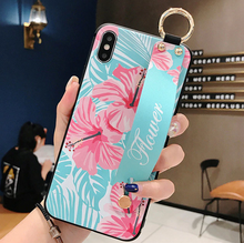 Load image into Gallery viewer, Leather Grip Stand Blossom Series Case Apple iPhone X / XS / XR / XS Max - BingBongBoom