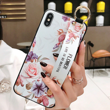 Load image into Gallery viewer, Leather Grip Stand Blossom Series Case Apple iPhone 7 or 7 Plus - BingBongBoom