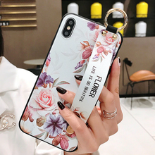 Load image into Gallery viewer, Leather Grip Stand Blossom Series Case Apple iPhone 8 or 8 Plus - BingBongBoom