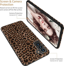 Load image into Gallery viewer, Cute Leopard Print Pattern Soft TPU Cover Samsung Galaxy S21 Ultra Case