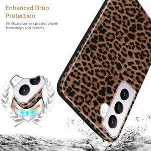 Cute Leopard Print Pattern Soft TPU Case Cover Samsung Galaxy S22 / S22 Plus / S22 Ultra