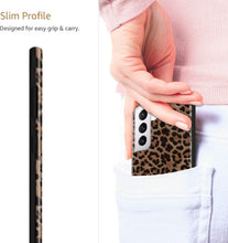 Load image into Gallery viewer, Cute Leopard Print Pattern Soft TPU Cover Samsung Galaxy S21 Ultra Case