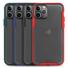Load image into Gallery viewer, Colored Edges Matte Transparent TPU Shockproof Phone Cover Apple iPhone 11 Case - BingBongBoom