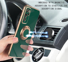 Load image into Gallery viewer, Electroplating Magnetic Finger Ring Holder Kickstand Cover Samsung Galaxy S20 Ultra Case