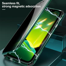 Load image into Gallery viewer, Anti Peep Privacy Magnetic Metal Double-Sided Glass Apple iPhone XS Max Case