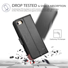 Load image into Gallery viewer, Leather Wallet Magnetic Flip Case with strap Apple iPhone 8 or 8 Plus - BingBongBoom