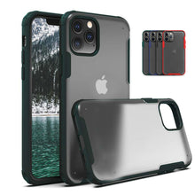 Load image into Gallery viewer, Colored Edges Matte Transparent TPU Shockproof Phone Cover Apple iPhone 11 Case - BingBongBoom