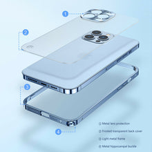Load image into Gallery viewer, Aluminum Metal Frame Camera Protection Apple iPhone 12 Pro Max Case