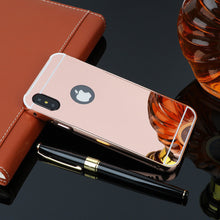 Load image into Gallery viewer, Mirror Aluminum Metal Bumper Case Apple iPhone X - BingBongBoom