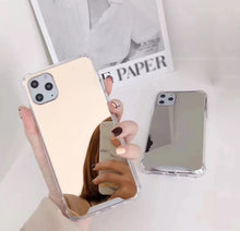 Load image into Gallery viewer, Colored Crystal Makeup Mirror Shock Proof Slim Apple iPhone 13 Pro Max Case