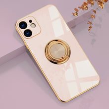 Load image into Gallery viewer, Electroplating Magnetic Finger Ring Holder Kickstand Cover Apple iPhone 7 Case
