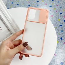 Load image into Gallery viewer, Colored Camera Slide Camera Lens Cover Transparent Clear Back Case Samsung Galaxy Note 20 or Note 20 Ultra