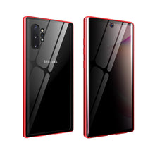 Load image into Gallery viewer, Anti Peep Privacy Magnetic Metal Double-Sided Glass Samsung Galaxy Note 10 Plus Case
