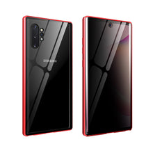 Load image into Gallery viewer, Anti Peep Privacy Magnetic Metal Double-Sided Glass Case Samsung Galaxy Note 10 or Note 10 Plus