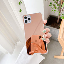 Load image into Gallery viewer, Colored Crystal Makeup Mirror Shock Proof Slim Apple iPhone 13 Pro Max Case