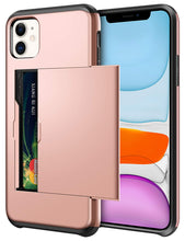 Load image into Gallery viewer, Card Slot Holder Wallet Shock Proof Case Apple iPhone 12 Mini / 12 / 12 Pro / 12 Pro Max