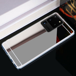 Colored Crystal Makeup Mirror Shock Proof Slim Case Samsung Galaxy S20 / S20 Plus / S20 Ultra