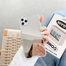 Load image into Gallery viewer, Colored Crystal Makeup Mirror Shock Proof Slim Apple iPhone 7 Case