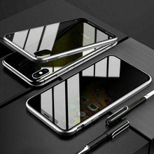 Load image into Gallery viewer, Anti Peep Privacy Magnetic Metal Double-Sided Glass Apple iPhone XS Max Case