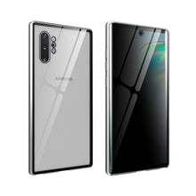 Load image into Gallery viewer, Anti Peep Privacy Magnetic Metal Double-Sided Glass Samsung Galaxy Note 10 Plus Case