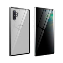 Load image into Gallery viewer, Anti Peep Privacy Magnetic Metal Double-Sided Glass Case Samsung Galaxy Note 10 or Note 10 Plus